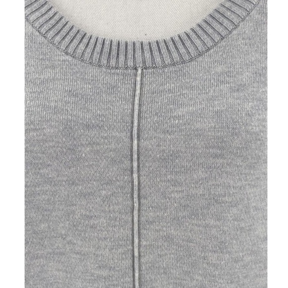 Max & Mia Light Gray Women's  Seamfront  Crew Neck Pullover Sweater - Picture 11 of 12